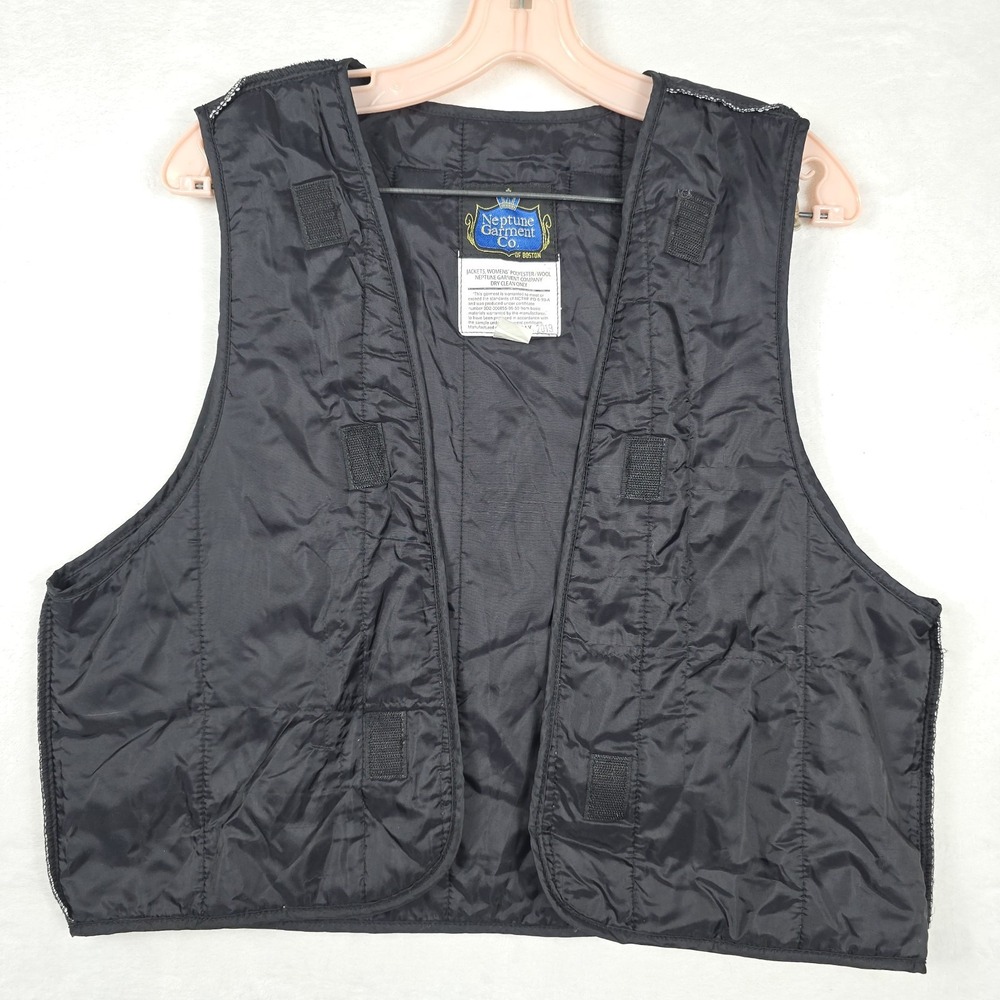 Neptune Garment Co Black Quilted Vest Liner Womens 12 Wool Poly Blend 2019 USA - Picture 6 of 10